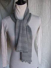 sciarpa lana sottile maglia donna