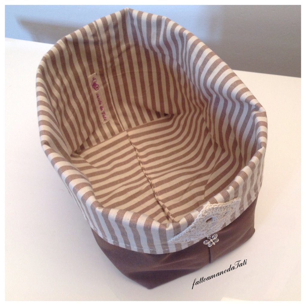 Cestino Per Scale Pieghevole Con Maniglie - Organizer Per Scale, Marrone - Foto 8