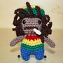 Portachiavi Bob Marley amigurumi