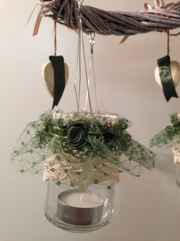 Lanterne Decorative 2 Pezzi Con Candele - Portacandele Da T&egrave; Sospesi Per Interni Ed Esterni