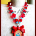 RED BIRD GIRLIE CAMMEO NECKLACE-MODERN LADY COLLECTION