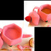 Teiera giocattolo in feltro realizzato a mano  "tè rimovibile!"