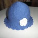 Cappellino bambina colore blu 