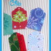 10 mini tag in carta stampata Natale per scrap 3,5x2,3cm