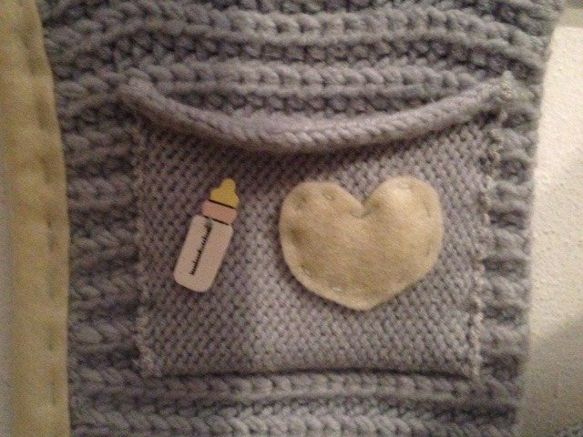 Cesto Nascita Porta Oggetti Neonato Personalizzato Con Nome Ricamato - Made In Italy, Cotone Morbido - Foto 2