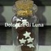 1 pezzo boccetta bottiglietta miniatura con pan di stelle macaron o marshmallow per collana 4x2 cm