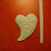 Gessetto in polvere ceramica "cuore decorato"