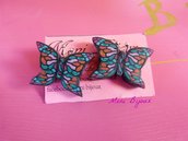 orecchini farfalla in fimo