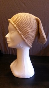 Cappello in lana beige