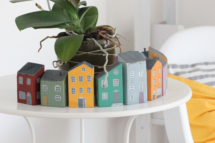 Casette Decorative In Legno - 4 Pezzi Con Apertura Per Candele LED Per Interni - Foto 7