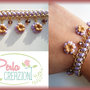 Bracciale Pastel Flowers & Gold - Lilla