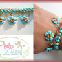 Bracciale Pastel Flowers & Gold - Celeste