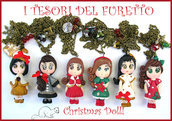 OFFERTA! "Christmas Doll"  15 euro anzichè 20!   Collana Natale fimo cernit idea regalo  bambina