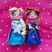 Statuine di Elsa ed Anna in fimo