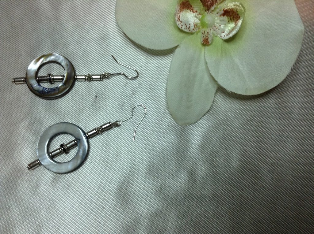 Tuscany Silver Orecchini Pendenti Con Madreperla Rosa – Argento 925 Riciclato, Ipoallergenici, Regalo