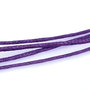 10 Metri cordino cotone cerato 1mm VIOLA SCURO