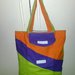 borsa shopper richiudibile multicolore geometrica
