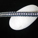 Bracciale Blu Navy con Catena di Cristalli , collezione " TENNIS 