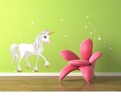 Unicorn / Unicorno (2510f) Adesivi per Camerette