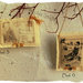 Cartoline profumate vintage in tessuto : decorazioni natalizie alla lavanda