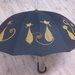 ombrello dipinto a mano,modello "gatos"