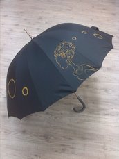 ombrello dipinto a mano,modello "rizos"