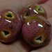 6 Perline in Porcellana colore ROSA e NOCCIOLA