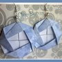 Orecchini origami "Minako" azzurro