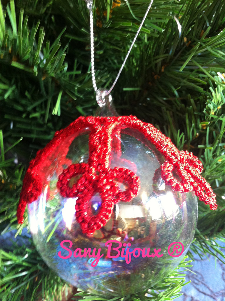 Palline Di Natale Vetro Soffiato Palline di natale in vetro soffiato decorate a chiacchierino - Fest