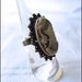 Anello in bronzo con Cammeo Vintage - Grigio Tortora