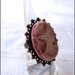 Anello in bronzo con Cammeo Vintage - Rosa Antico