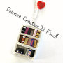 Collana Libri Libreria idea regalo amanti lettura kawaii handmade fimo