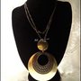 Collana in Bronzo Maxi medaglione Etnico