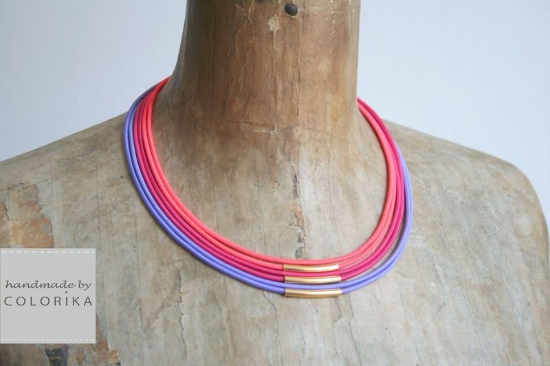 Collana Maglia Grossa Giallo Neon BULLDHOG Design 2
