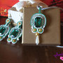 Parure verde smeraldo soutache