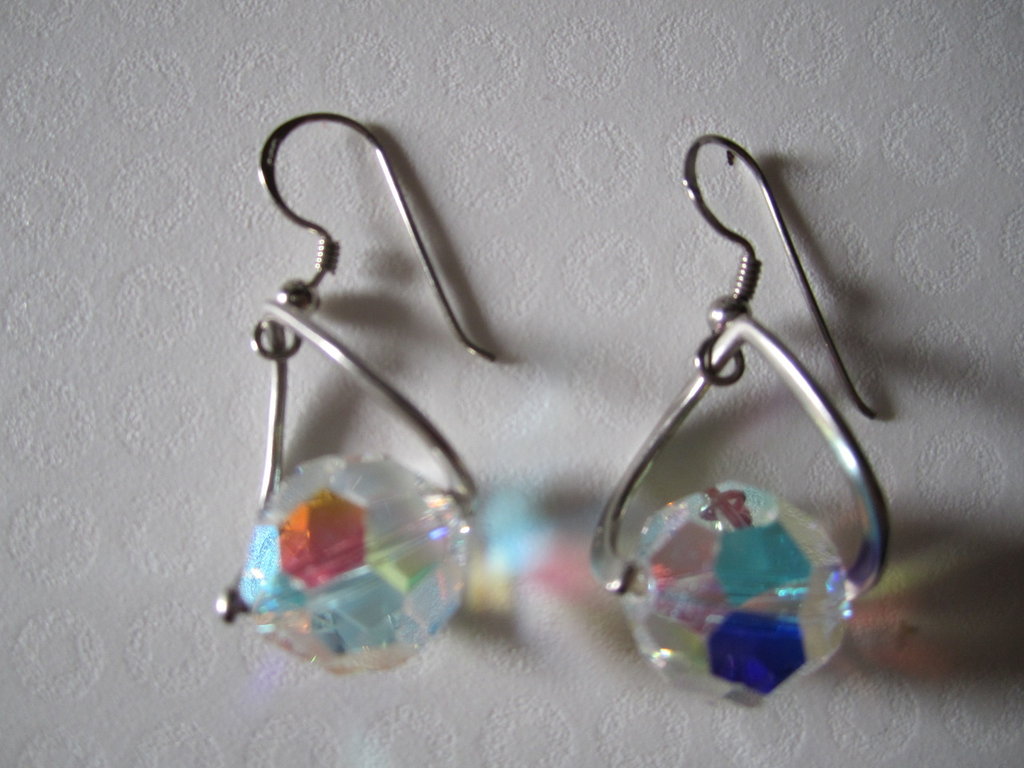 Orecchini a doppia sfera in argento sterling massiccio 925 - Italia