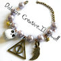 Bracciale I doni della morte KAwaii handmade chiave civetta EDVIGE idea regalo HANDMADE