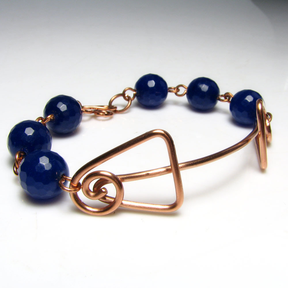 YINOX Bracciale Magnetico In Rame Con Turchese | Lunghezza 18,5 Cm | Gioiello Donna Benessere