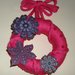 Ghirlanda Decorativa Fuoriporta o da Parete - Glitter Flowers^^