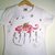 t-shirt manica corta cotone "dragolo" dipinta a mano