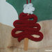 Decorazioni Natale: albero addobbo ad uncinetto e tricotin con punto luce