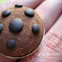 anello biscotto con gocce di cioccolato realistico