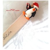 Segnalibro Idea regalo Natale Pinguino 