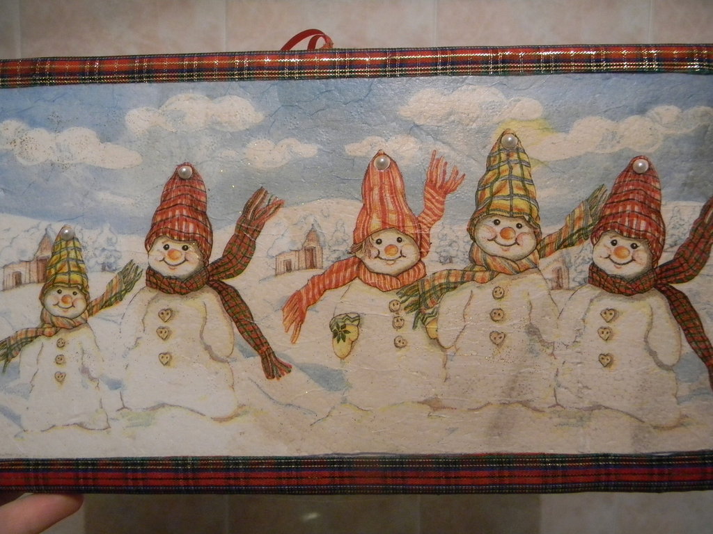 Set Omini di Neve - 2 decorazioni per albero di Natale Maileg - con Valigia di Metallo