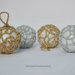 Decorazioni Natale: set 5 palline di Natale in oro o argento