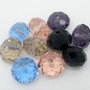 10 Misto Perle in Mezzo Cristallo Vetro Sfera Sfaccettate 10 mm.