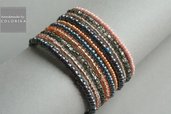 Perline spirale colorato braccialetto