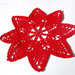 Decorazioni Natale: sottopiatto a forma di stella in rosso