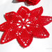 Decorazioni Natale: sottopiatto a forma di stella in rosso