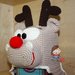 Berretto uncinetto amigurumi Natale "Rudolph la renna"